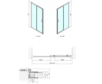 POLYSAN EASY sprchové dveře 1400mm, čiré sklo (8)
