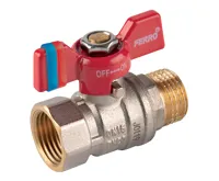 Kulový kohout voda motýl ZD/ZV DN 20 - 3/4"