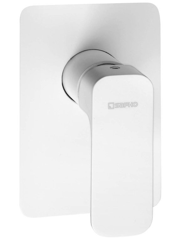 SAPHO SPY podomítková sprchová baterie, 1 výstup, bílá mat