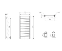 SAPHO ZIG otopné těleso 500x1572 mm, antracit (8)