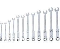 BGS Sada dvoukloubových ráčnových kombinovaných klíčů ,  nastavitelné ,  8 - 19 mm ,  12 ks. (6)