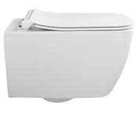 ISVEA VEA závěsná WC mísa Rimless, 34,5x52cm, bílá (4)