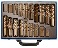 BGS Vrtáky spiralové broušené HSS 5% Cobalt,170 dílů