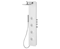 POLYSAN SPIRIT ROUND termostatický sprchový panel 250x1550mm, bílá
