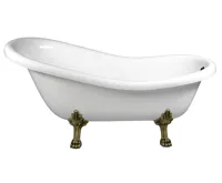 POLYSAN RETRO volně stojící vana 167,5x76x71cm, nohy bronz, bílá (3)