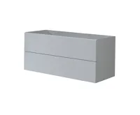 Aira desk, koupelnová skříňka, šedá, 2 zásuvky, 1210x530x460 mm