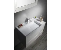 SAPHO GODIVA umyvadlo, litý mramor, 83x44cm, bílá (13)