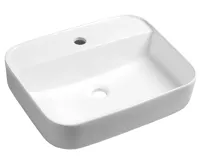 SAPHO GARDA keramické umyvadlo na desku, 50x40 cm, bílá