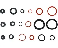 BGS Těsnící kroužky - guma, fiber a klingerit, sada 141 dílů, PVC kazeta (1)