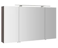 SAPHO RIWA galerka s LED osvětlením, 3x dvířka, 121x70x17cm, borovice rustik