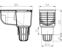 Gajgr Kanalizační vpusť spodní D110 (1)