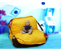 Sedací pytel 189x140 duo brown - yellow (1)