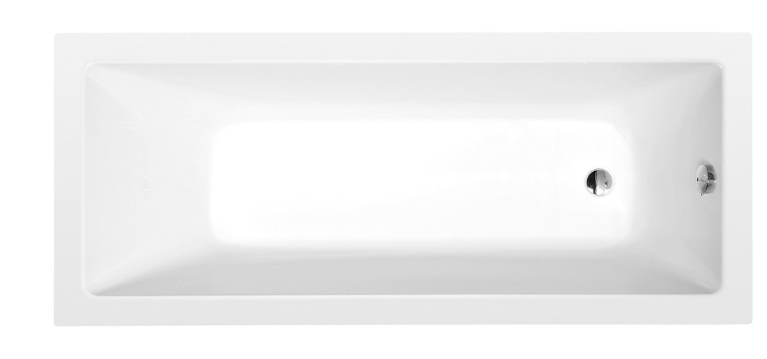 POLYSAN NOEMI obdélníková vana 170x70x39cm, bílá mat