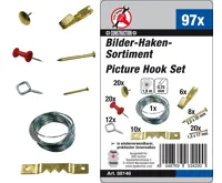 BGS Obrazový upevňovací sortiment, sada 97 BGS Obrazový upevňovací sortiment, sada 97