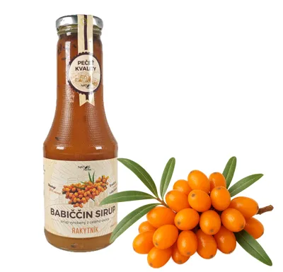 Nature NoTea s.r.o. Babiččin sirup - Rakytník 0.5l