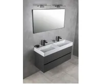 SAPHO GODIVA dvojumyvadlo, litý mramor, 119x44cm, bílá (3)