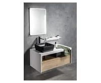 SAPHO VIERA umyvadlová skříňka 100x44x50cm, bílá mat/dub Alabama (1)