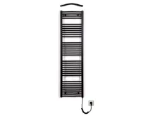 Koupelnový radiátor elektrický Thermal KDO-E 450/1680 - 500W, pravý - černý mat