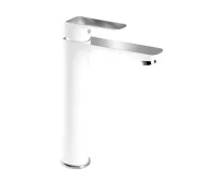 NOVASERVIS Umyvadlová baterie bez výpusti Nobless Tina bílá/chrom - 38501/1,1 NOVASERVIS Umyvadlová baterie bez výpusti Nobless Tina bílá/chrom - 38501/1,1