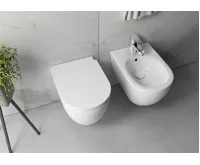 ISVEA INFINITY závěsná WC mísa, Rimless, 36,5x53cm, bílá (3)