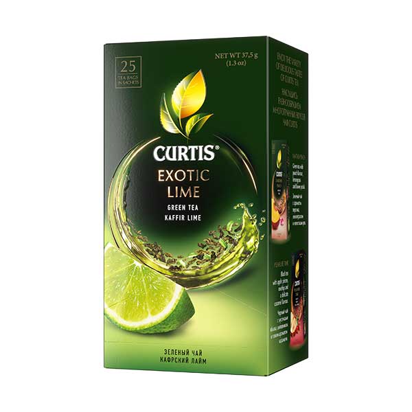 May Foods Čaj zelený Curtis Exotic Lime (25 sáčků)