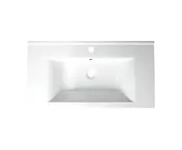 AQUALINE ZUNO 85 keramické umyvadlo nábytkové 85x45cm, bílá (1)