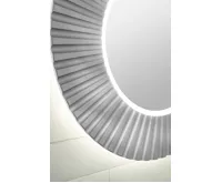 SAPHO PRIDE STRIP kulaté zrcadlo s LED osvětlením v rámu ø 90cm, stříbrná (9)