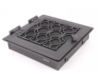 HS Flamingo Krbová mřížka STYLOVÁ 21x21 cm, grafit s žaluzií