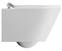 GSI KUBE X závěsná WC mísa, GeniusFlush, 36x50cm, bílá dual-mat (3)
