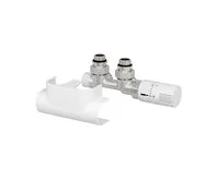 AQUALINE TOP 50 připojovací sada termostatická pro středové připojení, pravá, bílá (1)