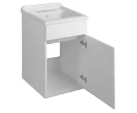 AQUALINE Výlevka na skříňku 45x50cm, plast bílá (8)