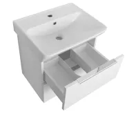 BRUCKNER NEON skříňka s keramickým umyvadlem 50x41,5 cm, bílá (3)