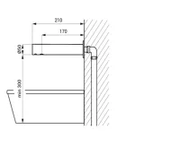 SAPHO Senzorová nástěnná baterie 6V DC (4xAA), chrom (6)