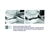 Samozavírací WC sedátko slim, duroplast, bílé, s odnímatelnými panty CLICK (1)