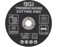 BGS Kotouč řezný, O 75 x 1.8 x 9.7 mm