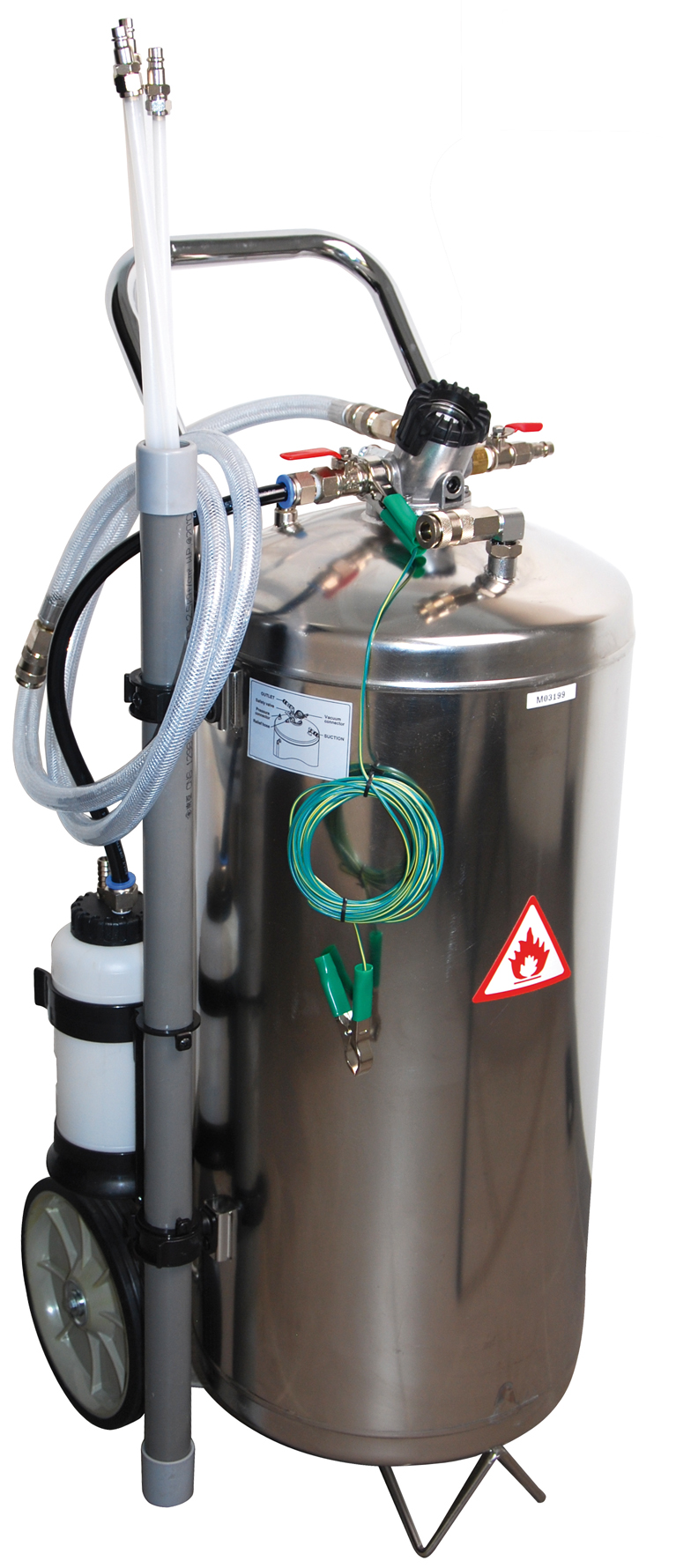 Bgs odsávačka paliva pneumatická 40 l, 5-8 bar