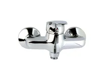 Sprchová nástěnná baterie, Sonáta, 100 mm, bez příslušenství, chrom Sprchová nástěnná baterie, Sonáta, 100 mm, bez příslušenství, chrom