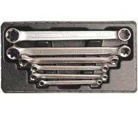 BGS Klíče oboustranné očkové, E6xE8 - E20xE24, 6dílná. BGS Klíče oboustranné očkové, E6xE8 - E20xE24, 6dílná.