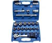 BGS Gola sada 1/2&quot; 3/8&quot;-15/16&quot;, 12ti hr. hlavice, 27 dílů