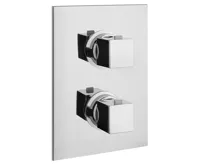 SAPHO DIMY podomítková sprchová termostatická baterie, 2 výstupy, chrom