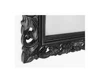 SAPHO SAMBLUNG zrcadlo ve vyřezávaném rámu 40x70cm, černá (1)