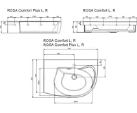 RAVAK Umyvadlo Rosa Comfort R white s otvory (1)
