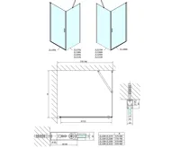 POLYSAN ZOOM obdélníkový sprchový kout 800x700mm L/P varianta (10)