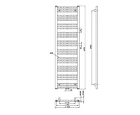 BRUCKNER ALBRECHT otopné těleso 500x1570 mm, středové připojení, bílá (4)