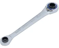 BGS Ráčnový očkový klíč "4 v 1", 10 x 12, 14 x 17 mm (2)