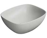 GSI NUBES keramické umyvadlo na desku 40x35cm, cenere mat GSI NUBES keramické umyvadlo na desku 40x35cm, cenere mat