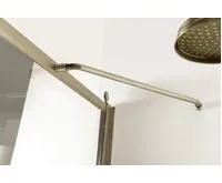 GELCO ANTIQUE sprchové dveře otočné, 800mm, pravé, ČIRÉ sklo, bronz, světlý odstín (5)