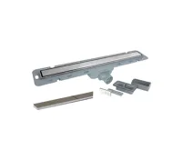 Odtokový sprchový žlab, vč. nerez. roštu 90x6,5 cm