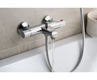 AQUALINE ACTION nástěnná vanová termostatická baterie, chrom