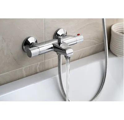 AQUALINE ACTION nástěnná vanová termostatická baterie, chrom